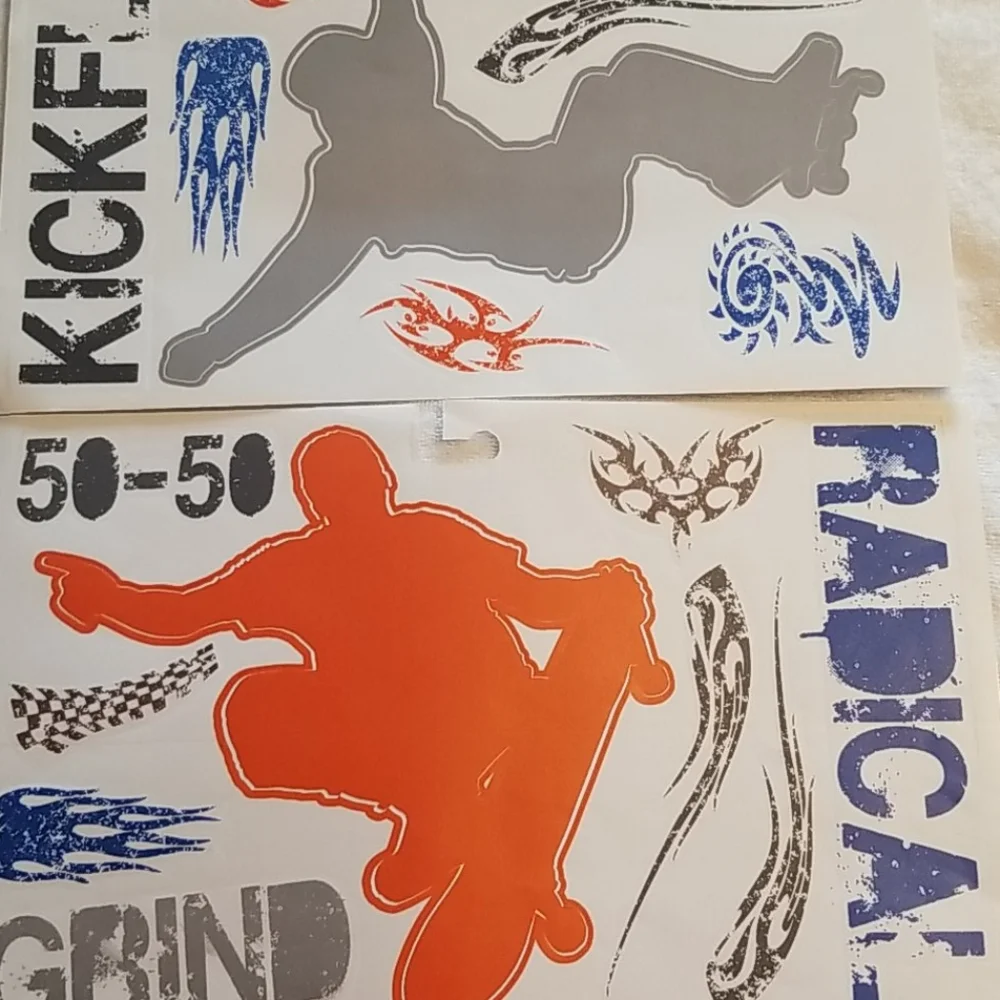 NEW RoomMates Skateboard Self-Adhesive Wall Decals